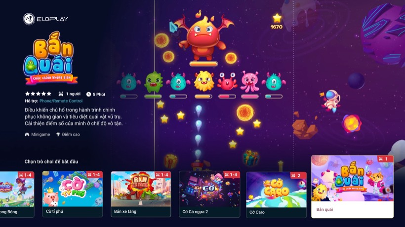 ELOFUN game hub UI