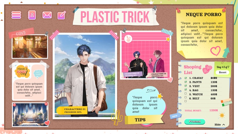 Plastic Trick game UI