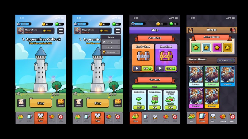 Game Idle game UI