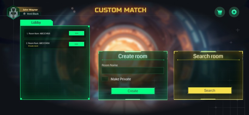 Quintestapp game UI