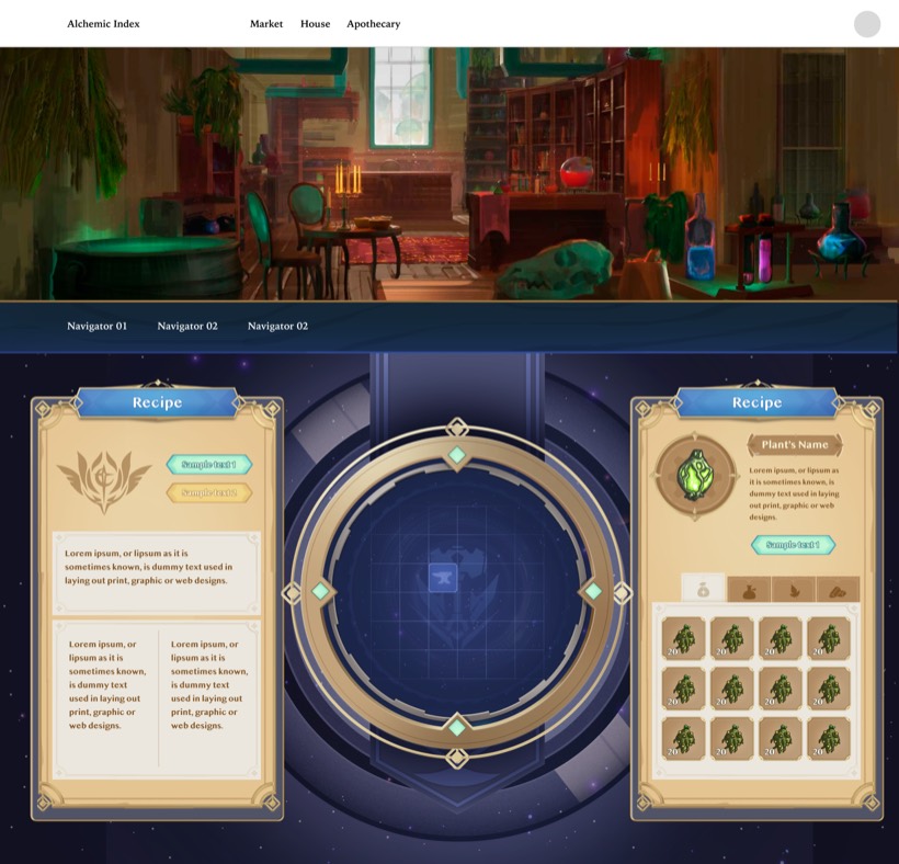 Apothecaty game UI
