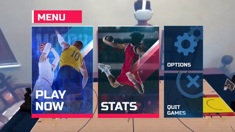 Basketball AR game UI