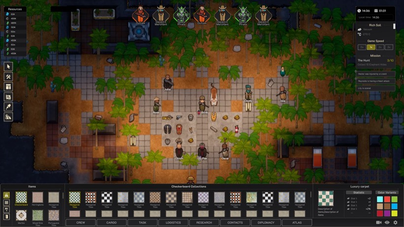 Nebular game UI